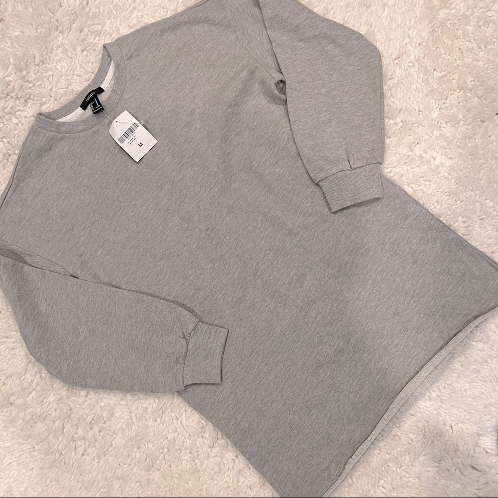 Forever 21 Gray Mini Sweater Dress w/ pockets 🖤